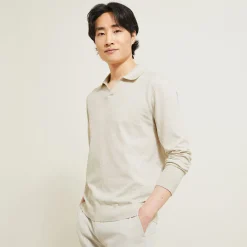 Outlet Polotrui resortkraag, lange mouwen Trui