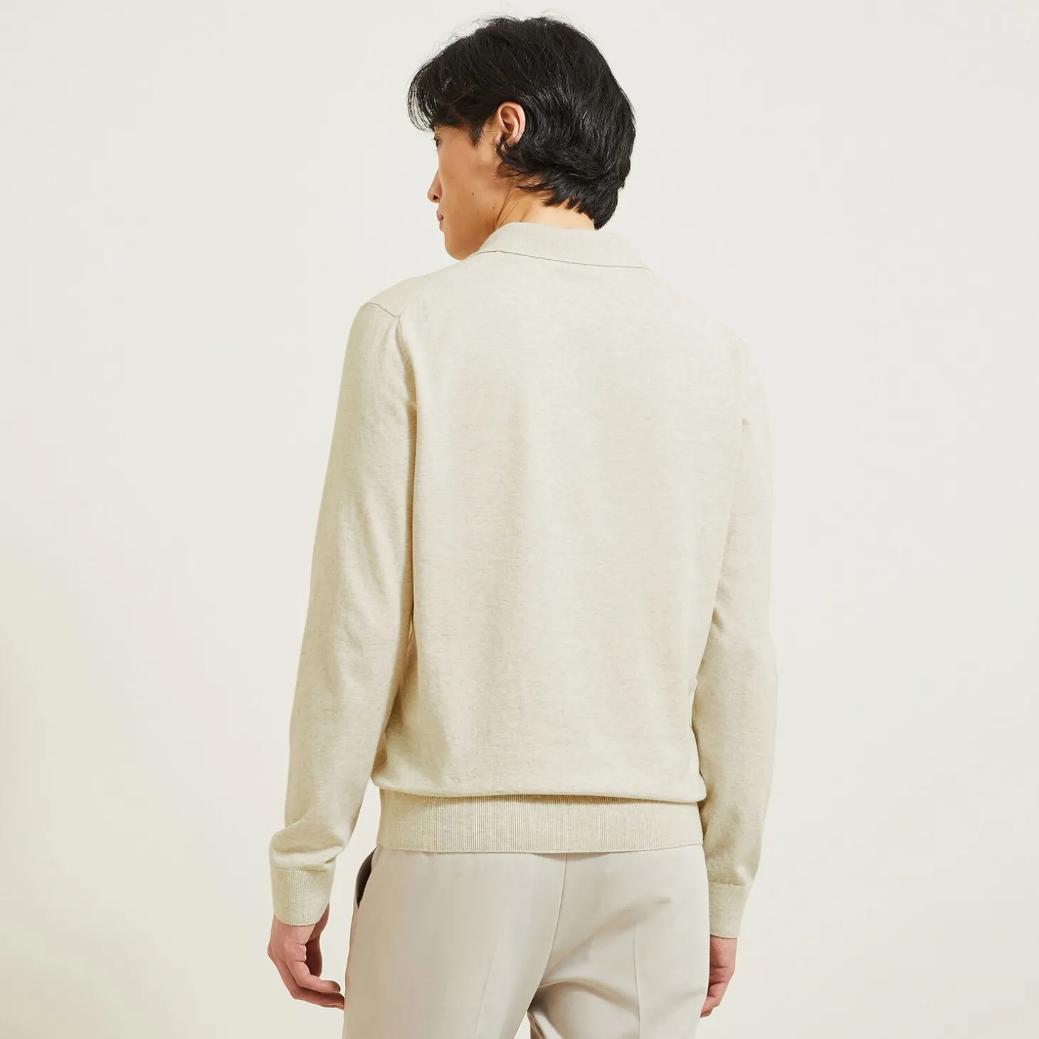 Outlet Polotrui resortkraag, lange mouwen Trui