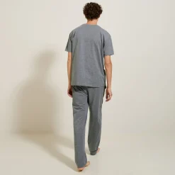 Outlet Pyjamaset van effen stof Pyjama