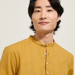 Best Sale Regular effen hemd in gerecycled getextureerd kato Overhemd