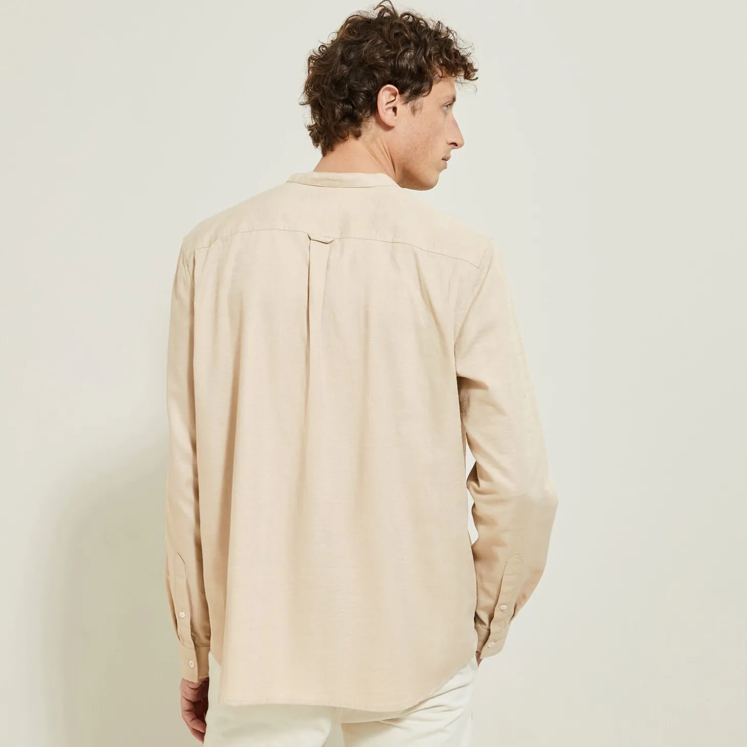 Best Regular effen hemd in gerecycled getextureerd kato Overhemd