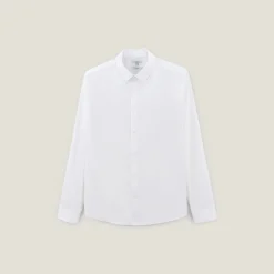 Best Regular effen hemd in katoen, nylon en elastaan Formele Overhemden|Overhemd