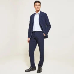 Flash Sale Regular effen hemd in katoen, nylon en elastaan Formele Overhemden|Overhemd