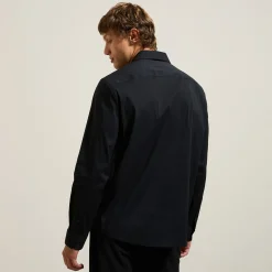 Discount Regular effen hemd in katoen, nylon en elastaan Formele Overhemden|Overhemd