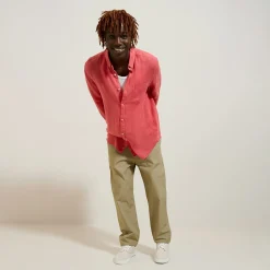 Shop Regular effen hemd in linnen Overhemd