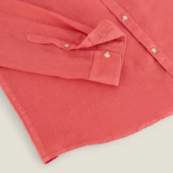 Shop Regular effen hemd in linnen Overhemd