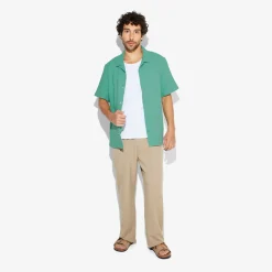 Best Sale Regular effen hemdje in katoentricot Overhemd