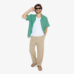 Best Sale Regular effen hemdje in katoentricot Overhemd