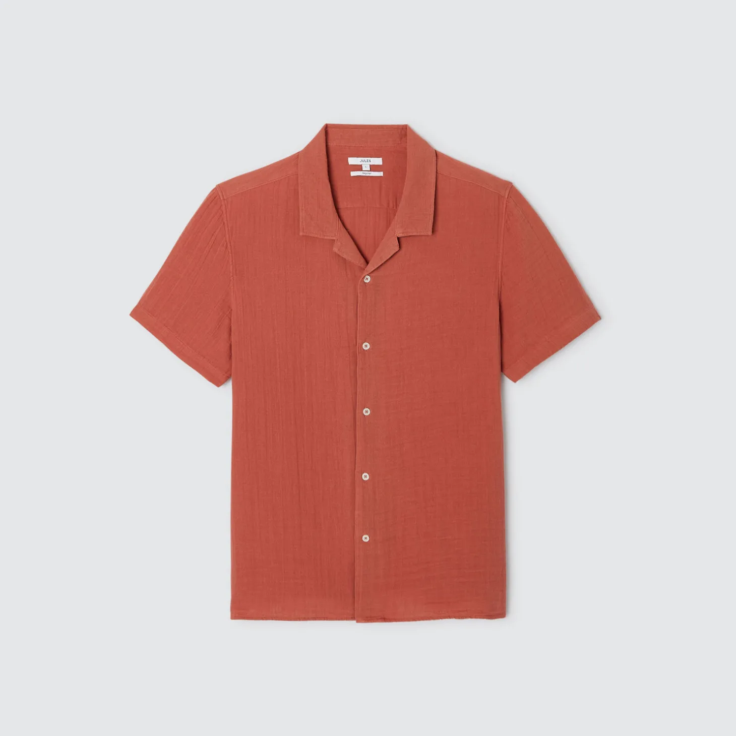 Cheap Regular effen hemdje in katoengaas Overhemd