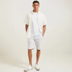 Discount Regular effen hemdje in linnen Overhemd