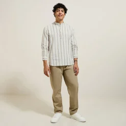 Best Sale Regular fit gestreept hemd van katoen Overhemd