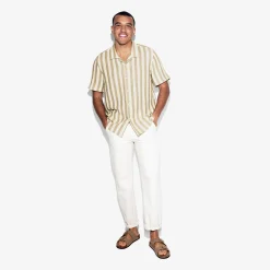 Store Regular fit gestreept overhemd met korte mouw van Overhemd