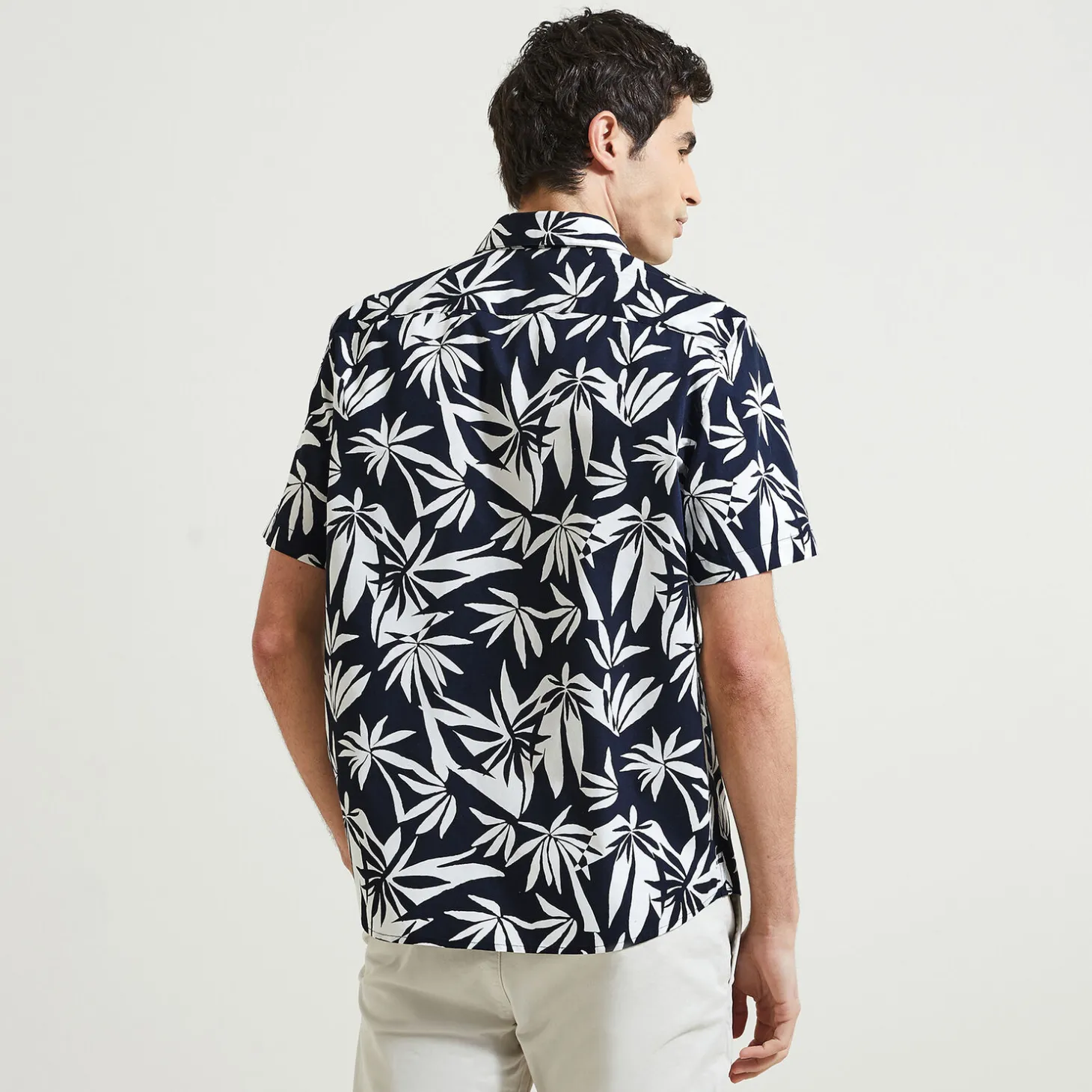 Cheap Regular hawaïhemdje met bloemenprint in biokatoen Overhemd