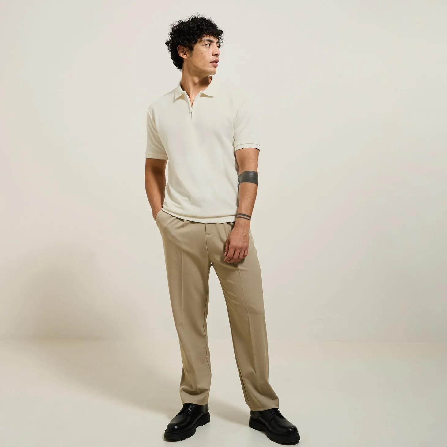 Flash Sale Relax polo in textuurstof met korte mouwen en polo Polo