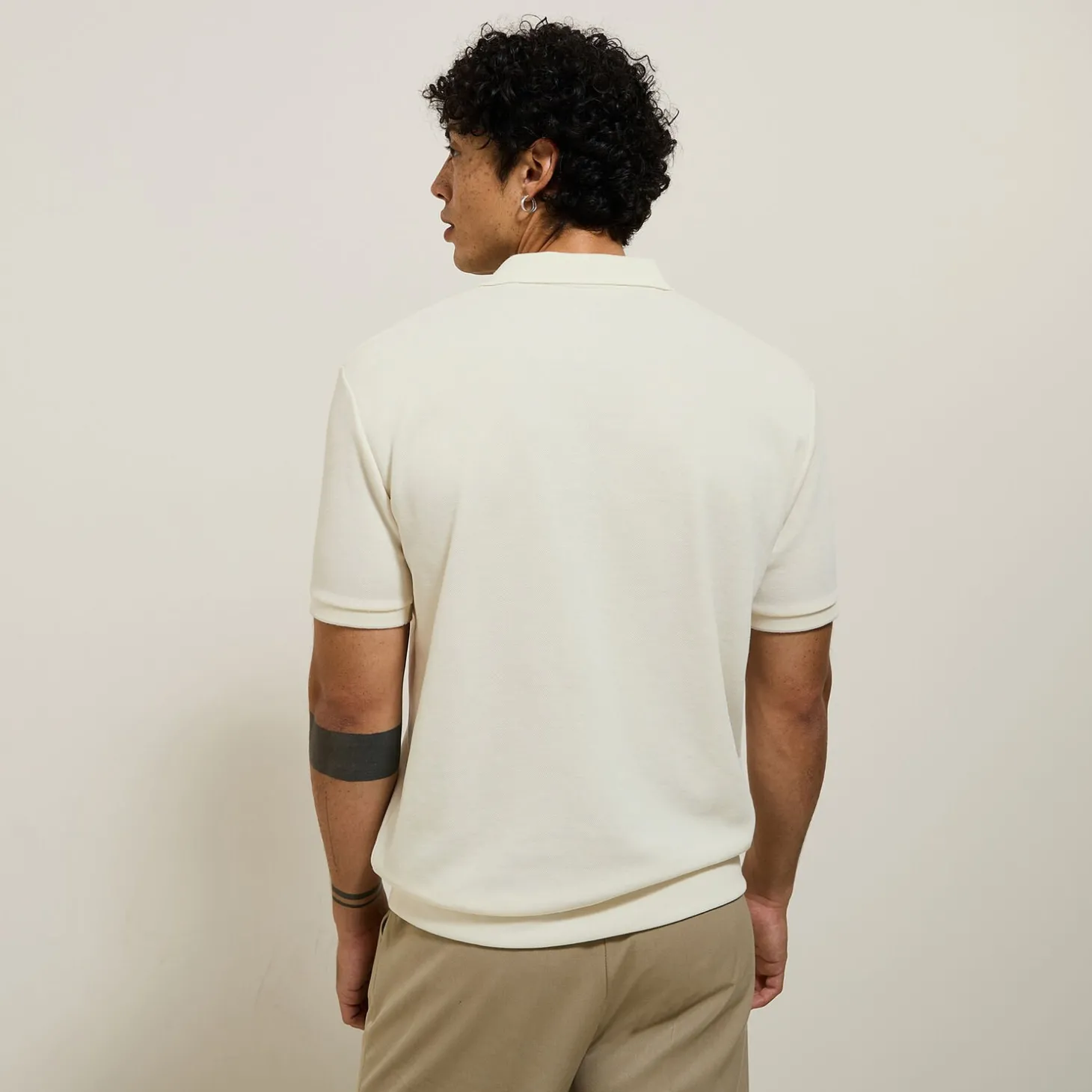 Flash Sale Relax polo in textuurstof met korte mouwen en polo Polo