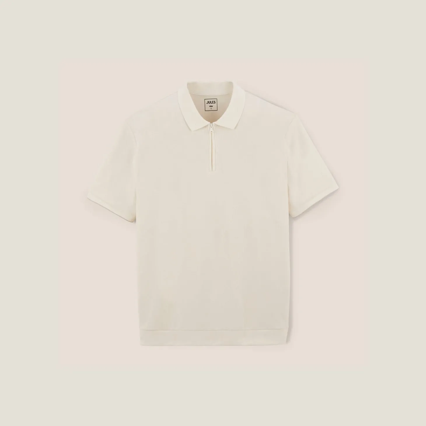 Flash Sale Relax polo in textuurstof met korte mouwen en polo Polo