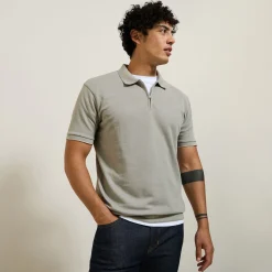 Best Sale Relax polo in textuurstof met korte mouwen en polo Polo