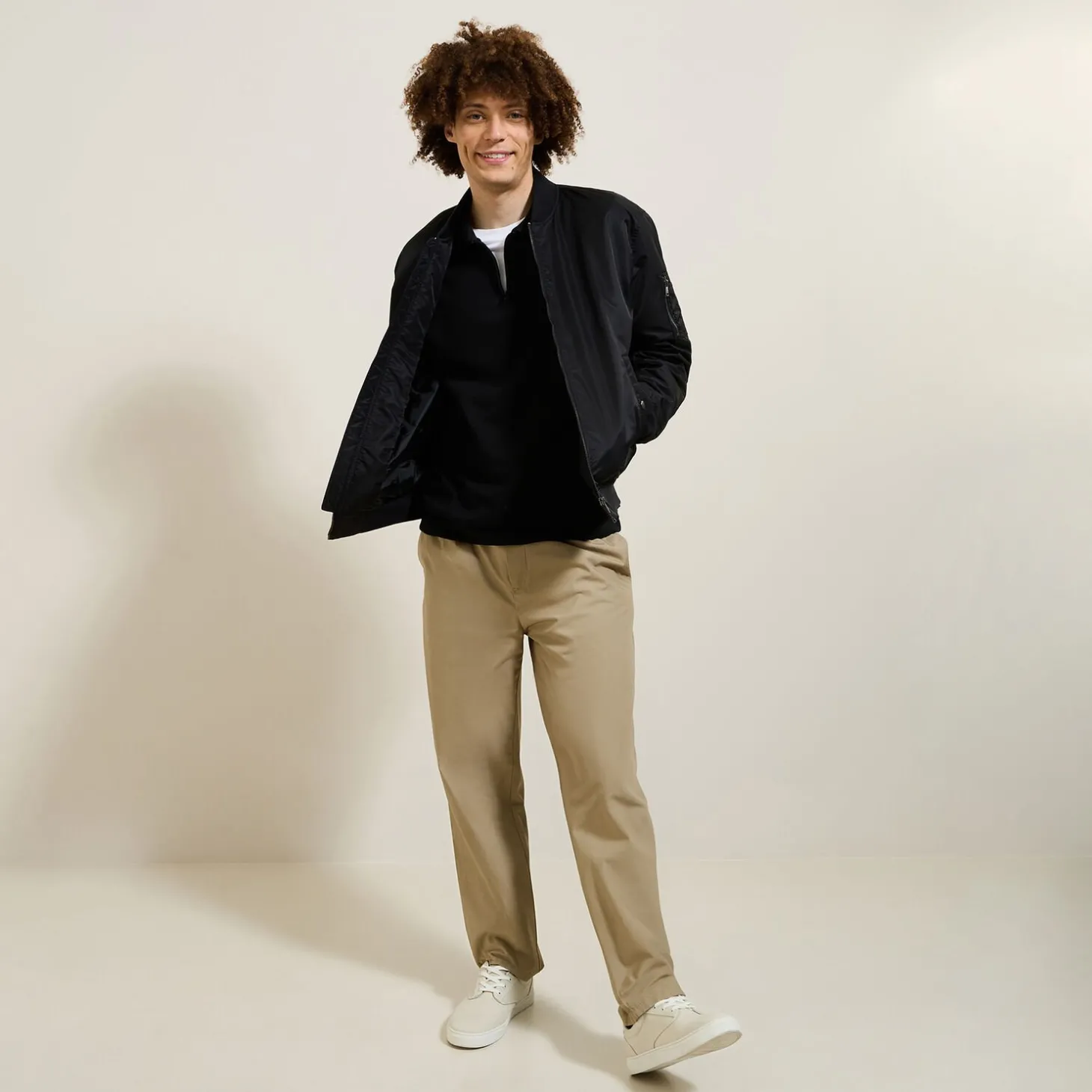 Online Relax polo in textuurstof met korte mouwen en polo Polo