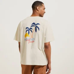 Fashion Relax T-shirt met print op voor-en achterkant T-shirt