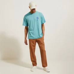 Clearance Relax T-shirt met print op voor-en achterkant T-shirt