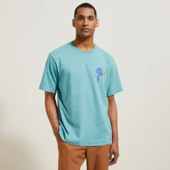 Clearance Relax T-shirt met print op voor-en achterkant T-shirt