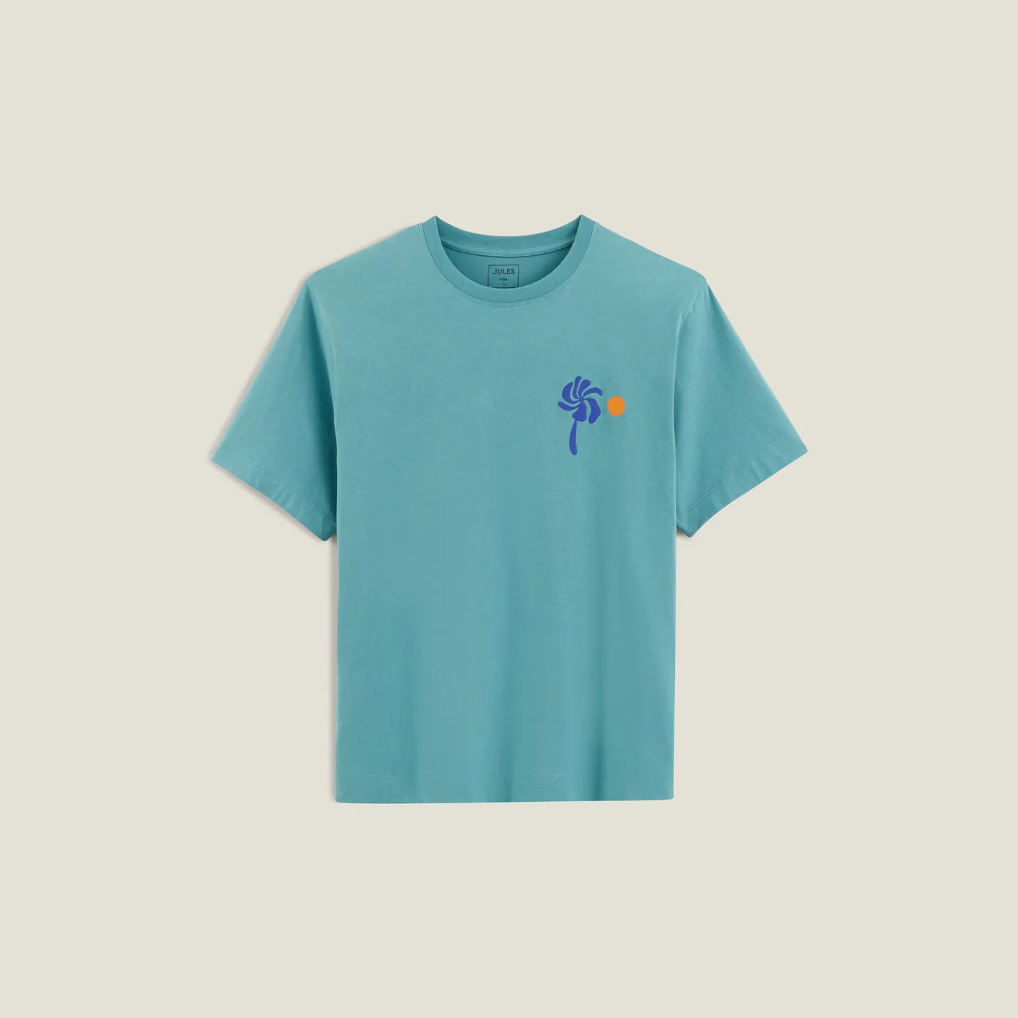 Clearance Relax T-shirt met print op voor-en achterkant T-shirt