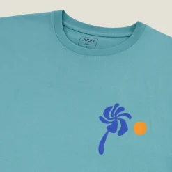 Clearance Relax T-shirt met print op voor-en achterkant T-shirt