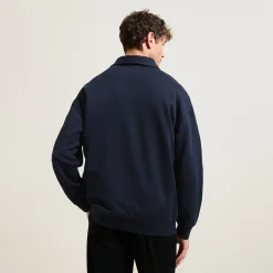 Best Relaxed effen sweater met polokraag Sweater