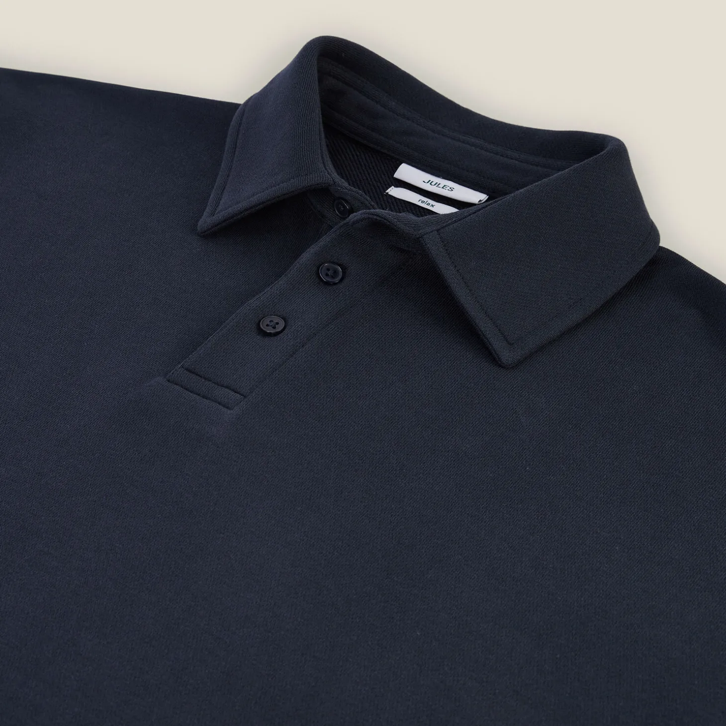 Best Relaxed effen sweater met polokraag Sweater