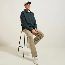 Discount Relaxed effen sweater met polokraag Sweater