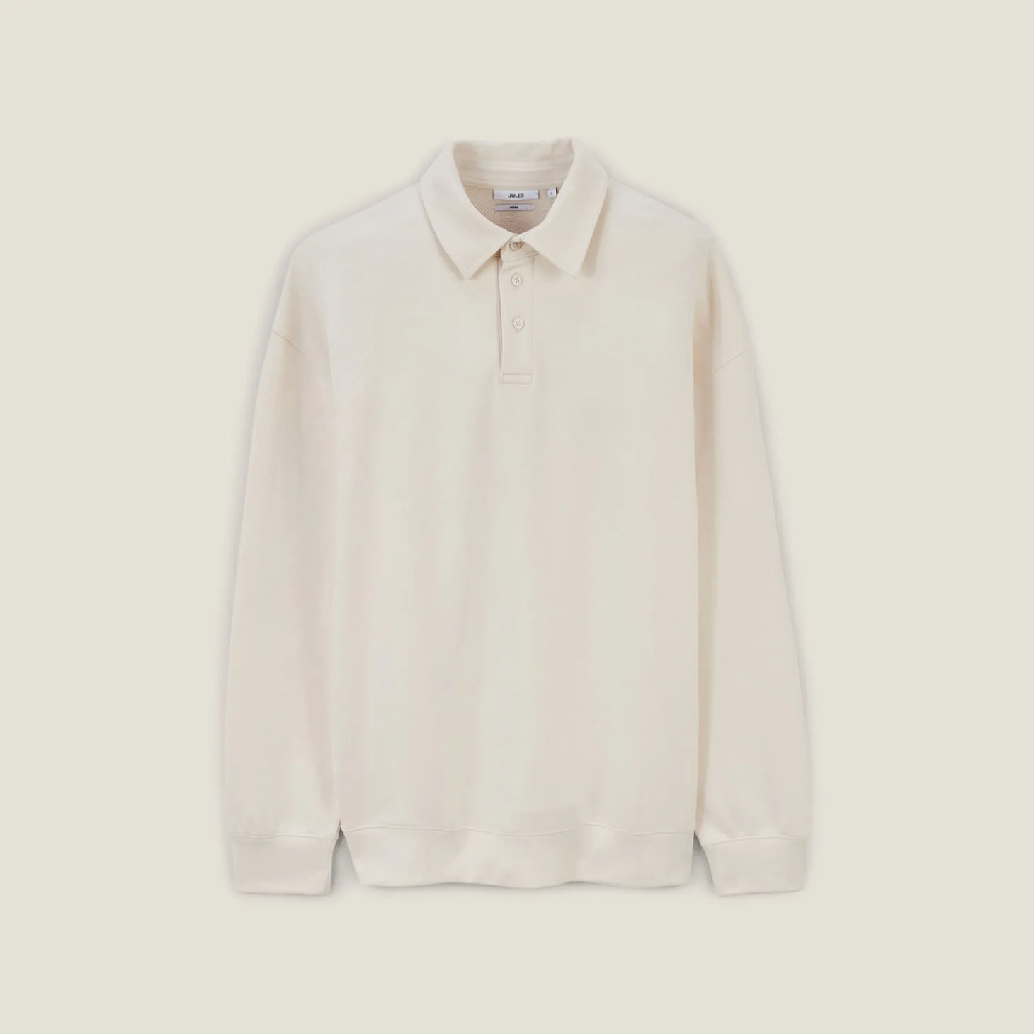 Best Relaxed effen sweater met polokraag Sweater