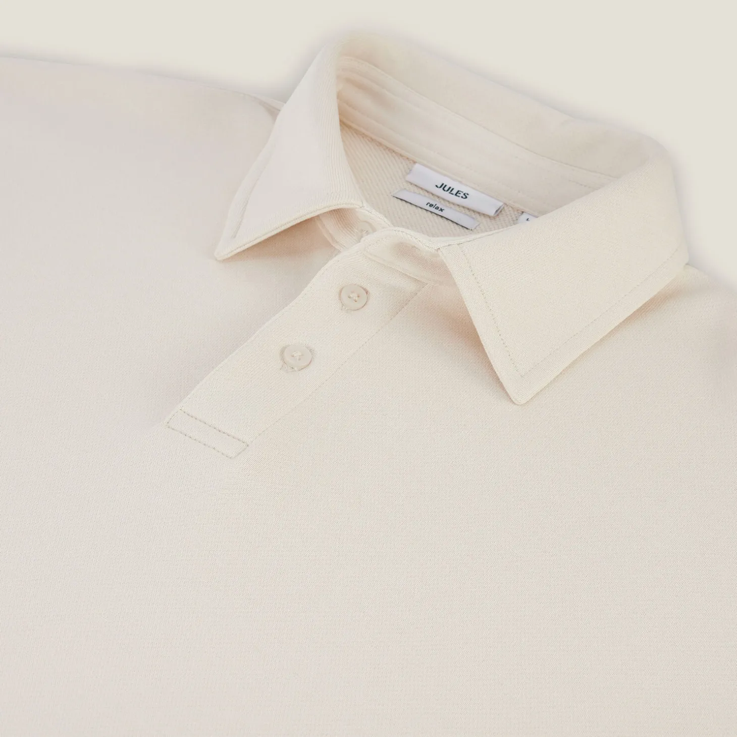 Best Relaxed effen sweater met polokraag Sweater