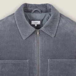 Outlet Ribfluwelen jack hemdskraag Mantel & Jack