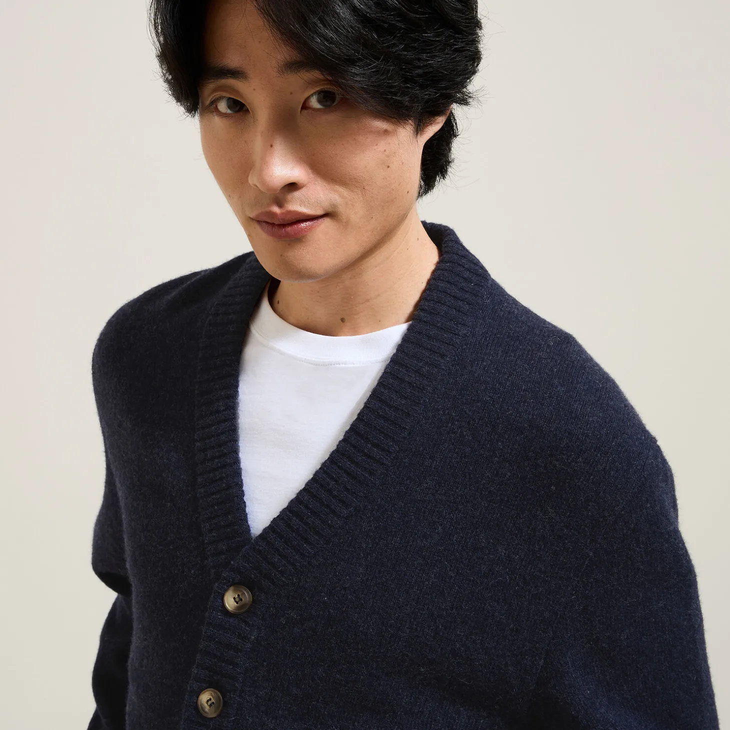 New Ribstof gilet-vestje met knopen Heren Gebreide Vesten Heren|Trui