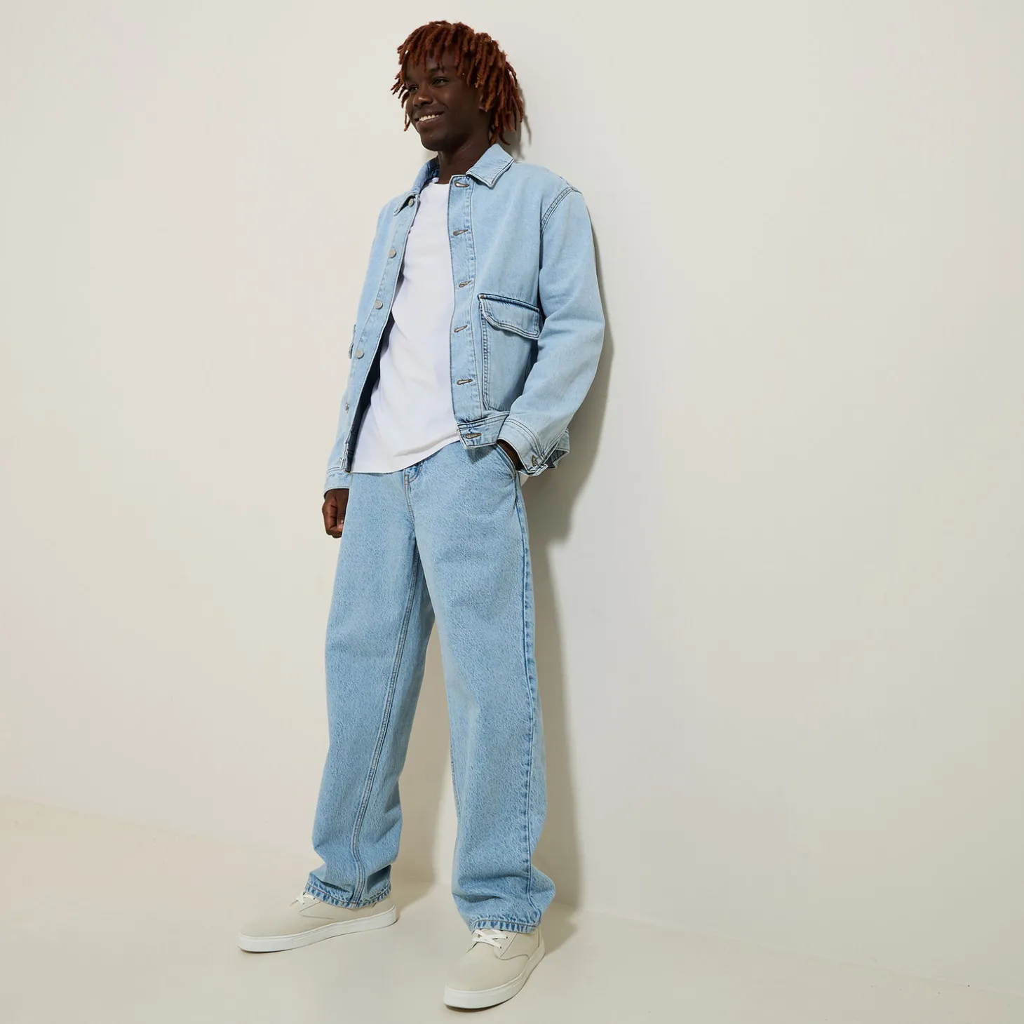 Outlet Slim basic T-shirt met ronde hals T-shirt