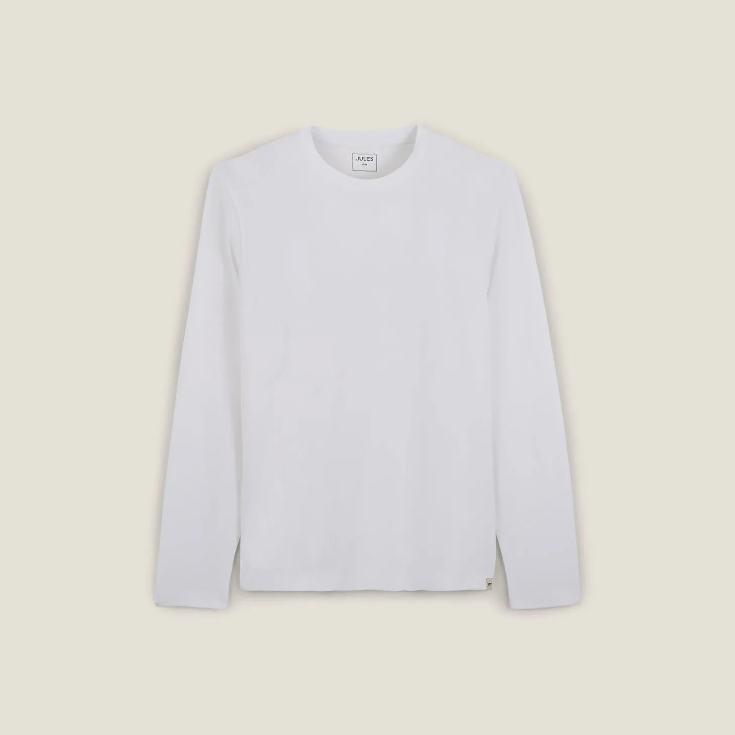 Outlet Slim basic T-shirt met ronde hals T-shirt