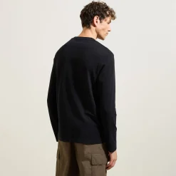 Cheap Slim basic T-shirt met ronde hals T-shirt