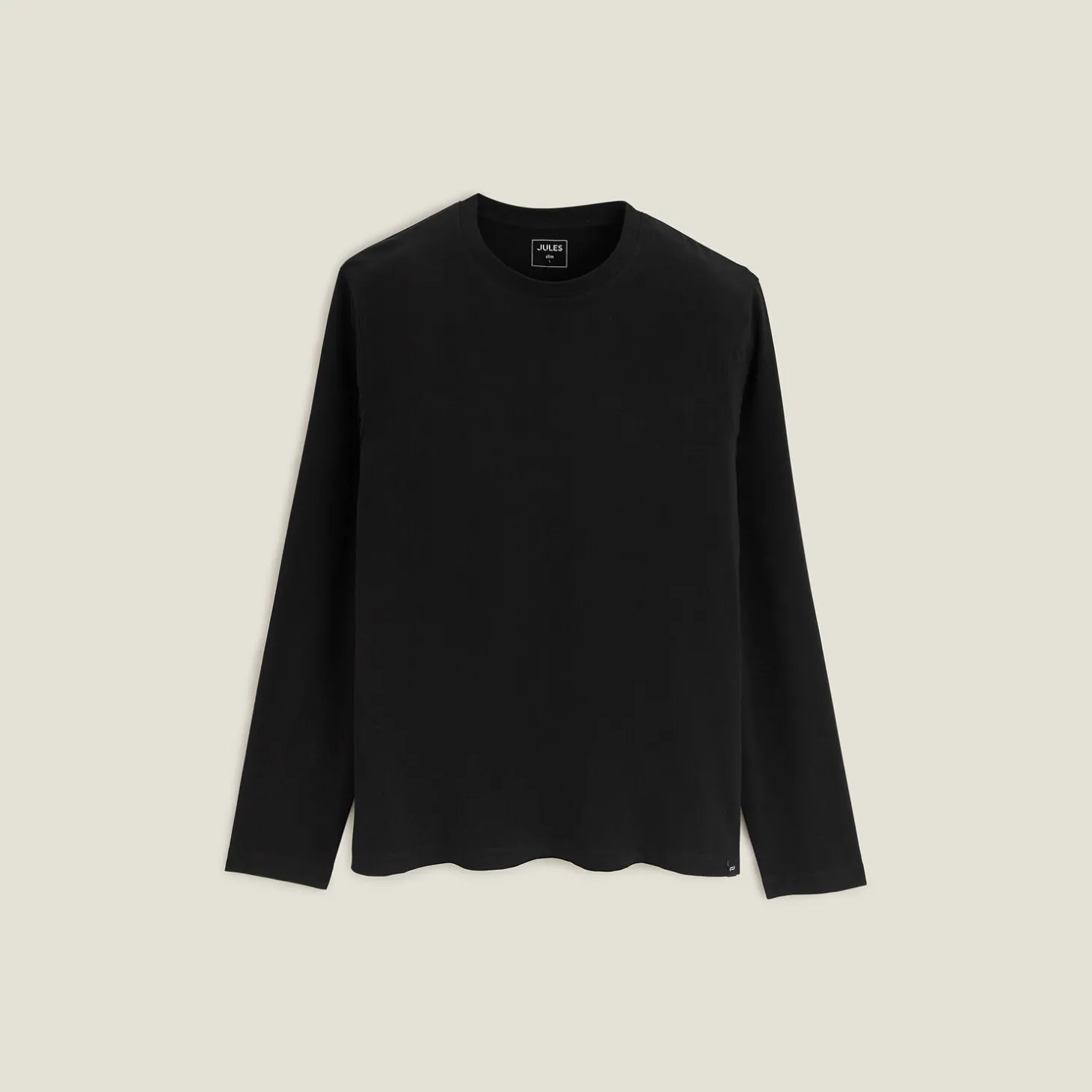 Cheap Slim basic T-shirt met ronde hals T-shirt