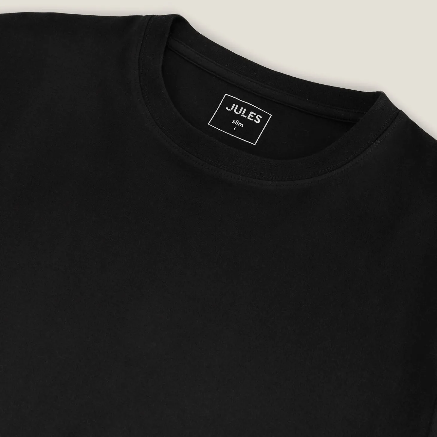 Cheap Slim basic T-shirt met ronde hals T-shirt