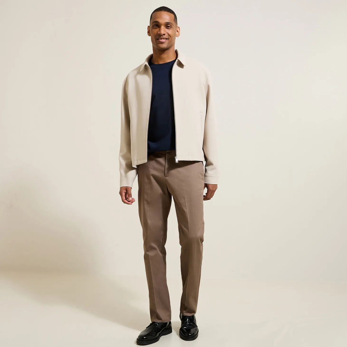 Cheap Slim basic T-shirt met ronde hals T-shirt