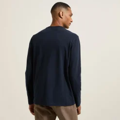 Cheap Slim basic T-shirt met ronde hals T-shirt