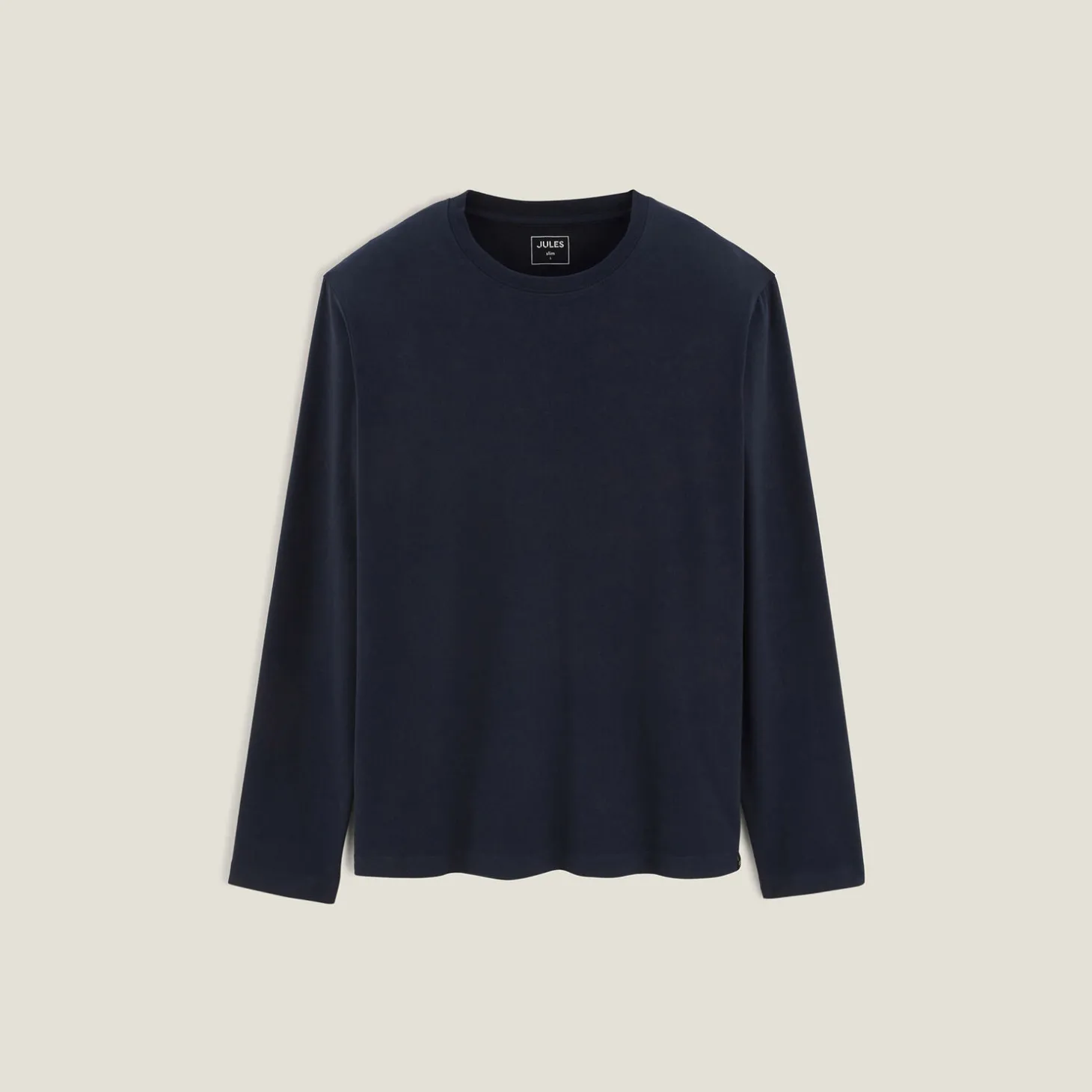 Cheap Slim basic T-shirt met ronde hals T-shirt