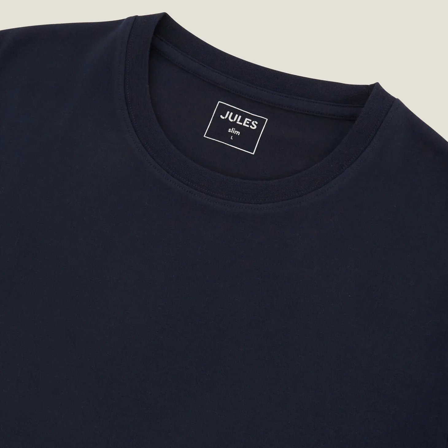 Cheap Slim basic T-shirt met ronde hals T-shirt