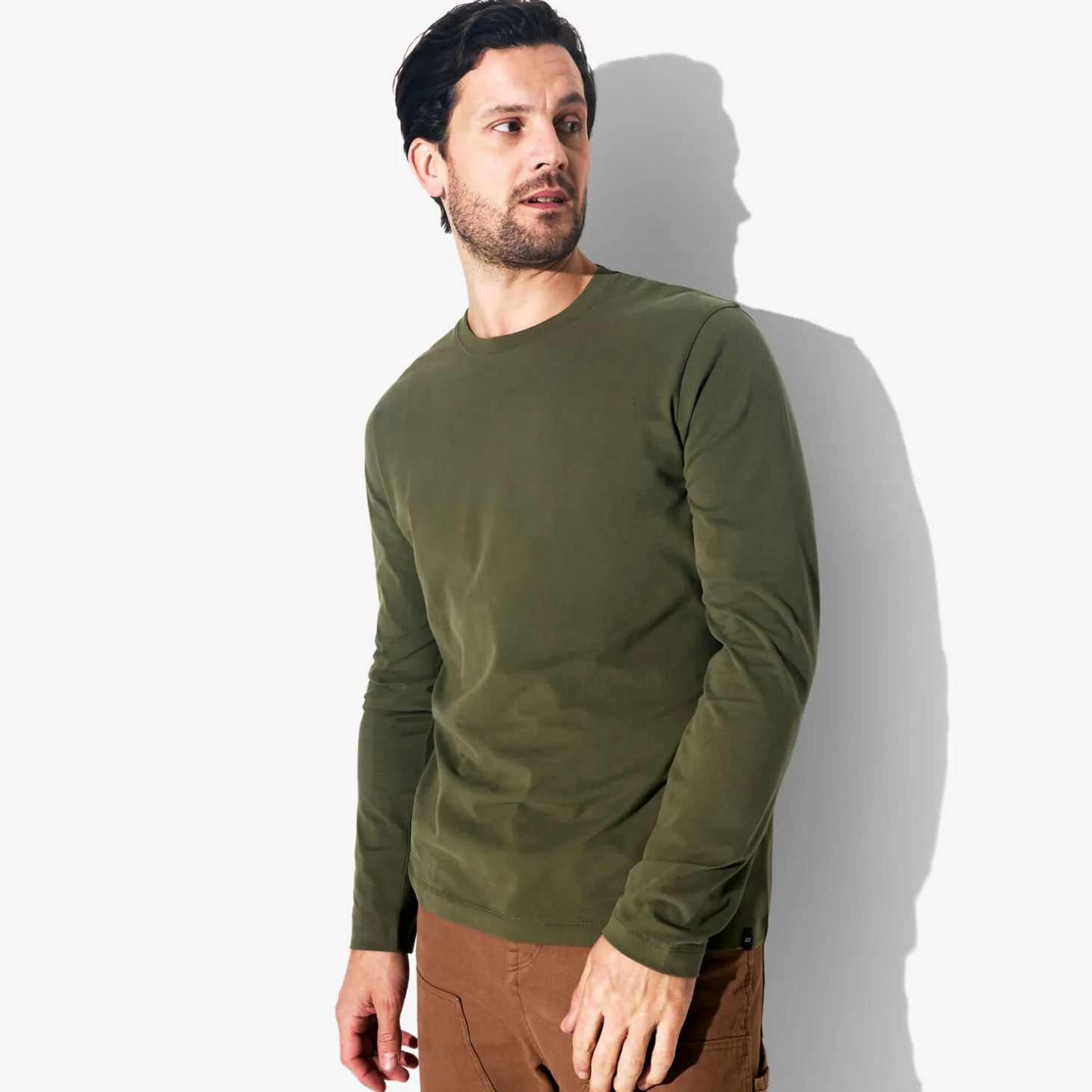 Fashion Slim basic T-shirt met ronde hals T-shirt