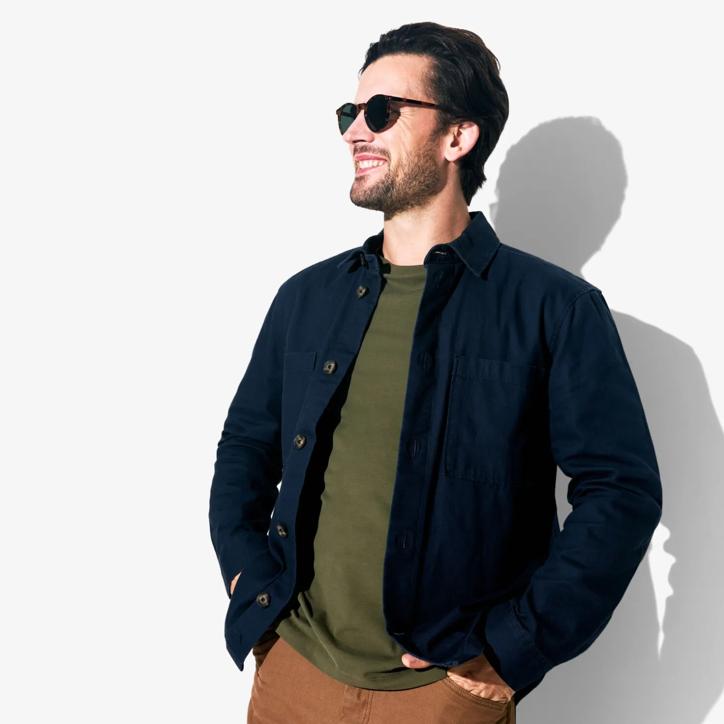 Fashion Slim basic T-shirt met ronde hals T-shirt