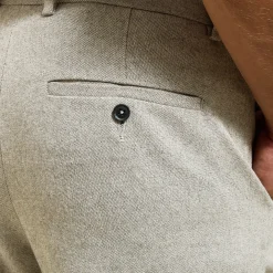 Cheap Slim chinobroek met flanelaspect Broek