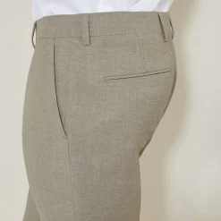 Discount Slim comfortabele kostuumbroek Linnen Kostuum|Kostuumbroek