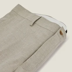 Discount Slim comfortabele kostuumbroek Linnen Kostuum|Kostuumbroek