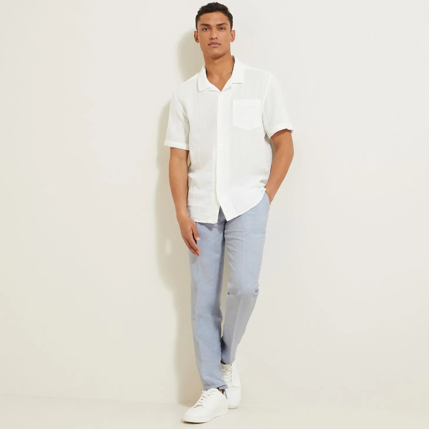 New Slim comfortabele kostuumbroek Linnen Kostuum|Kostuumbroek