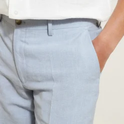 New Slim comfortabele kostuumbroek Linnen Kostuum|Kostuumbroek